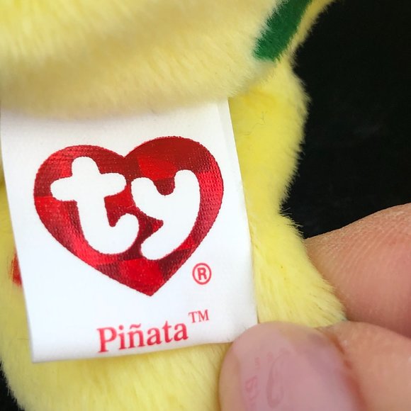Ty Vintage Beanie Baby Pinata the Bear Plush Rare NEW - Collectible - Picture 10 of 11